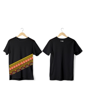 Greys&Blues Vibrant Pima Round Neck T-Shirt - Black